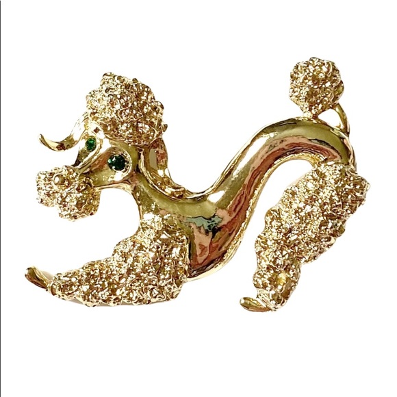 Vintage Jewelry - POODLE Gerry’s Brooch Vintage Gold